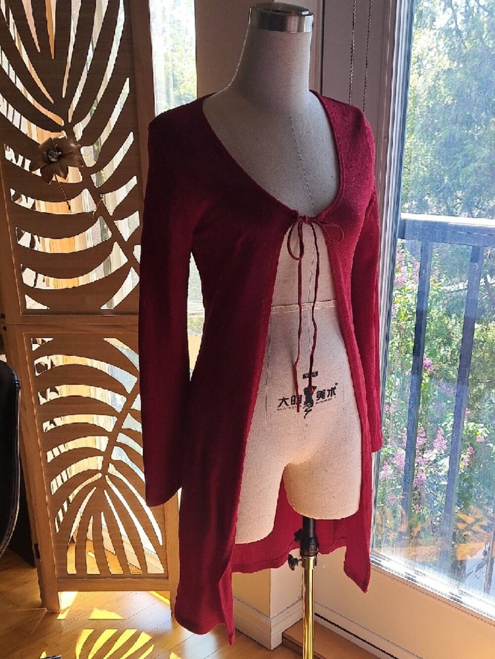 Urban Behavior Berry Open-Front Cardigan